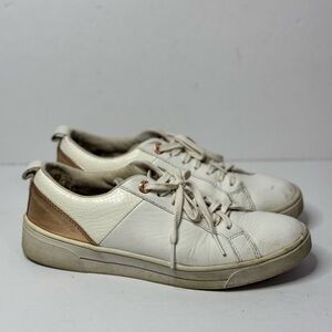 Ted Baker Kulei White Rose Gold Leather Sneakers